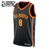 Dječji NBA Dres Oklahoma City Thunder Jalen Williams Nike 2024-25 City Edition Crno Swingman